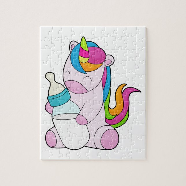 Unicorn Milchflasche Puzzle (Vertikal)