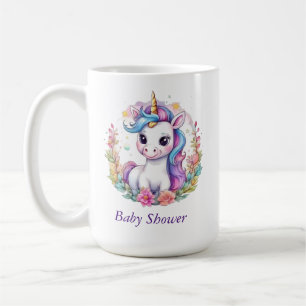 Unicorn Minimalistisch Baby Dusche positiv Kaffeetasse