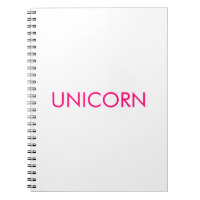 "Unicorn", minimalistisch, heiß rosa Fuchsienweiß