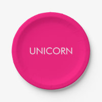 "Unicorn" minimalistischer, hellrosa Fuchsienweiße