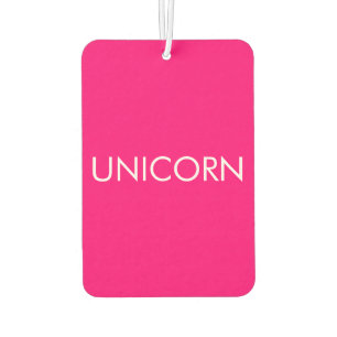 "Unicorn" Minimalistisches, heißrosa Fuchsienweißa Autolufterfrischer