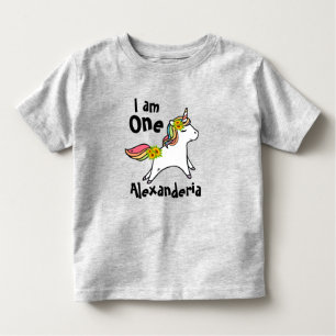 Unicorn mit niedlicher Sonnenblume des Regenbogens Kleinkind T-shirt