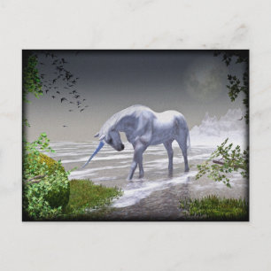 Unicorn Moon Postkarte