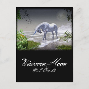 Unicorn Moon Postkarte