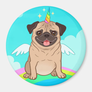Unicorn-Mops Magnet