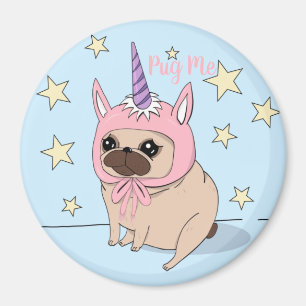 Unicorn-Mops Magnet