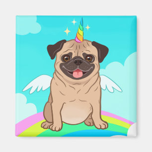 Unicorn-Mops Magnet