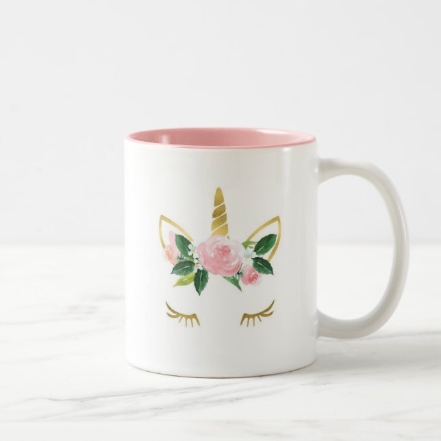 Unicorn Mug Zweifarbige Tasse (Rechts)