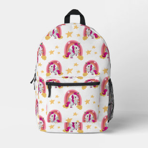 Unicorn Muster White Bedruckter Rucksack