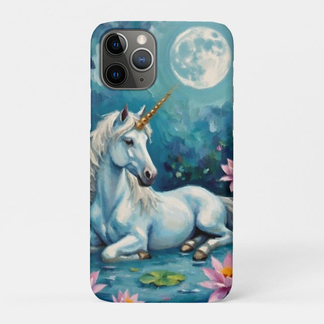 Unicorn Mystic Garden Case-Mate iPhone Hülle (Rückseite)