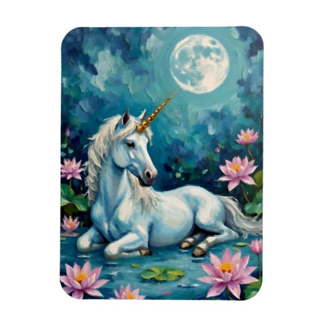 Unicorn Mystic Garden Magnet (Vertikal)