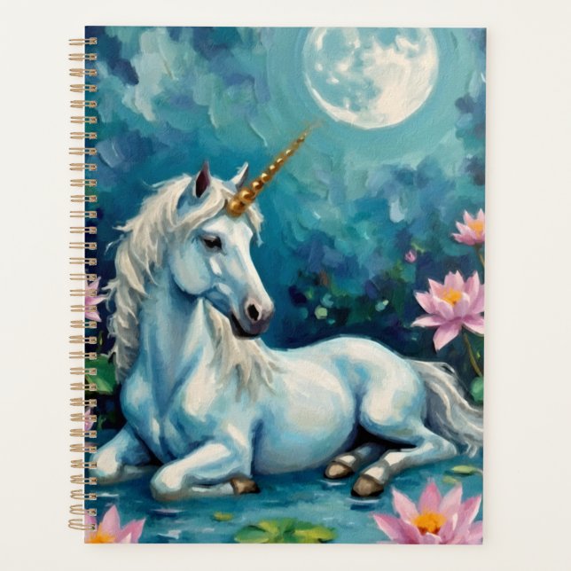 Unicorn Mystic Garden Planer (Vorderseite)