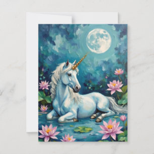 Unicorn Mystic Garden Postkarte
