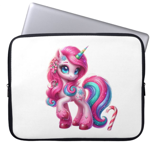 Unicorn Mythical Electronic Bag Laptopschutzhülle (Vorderseite)