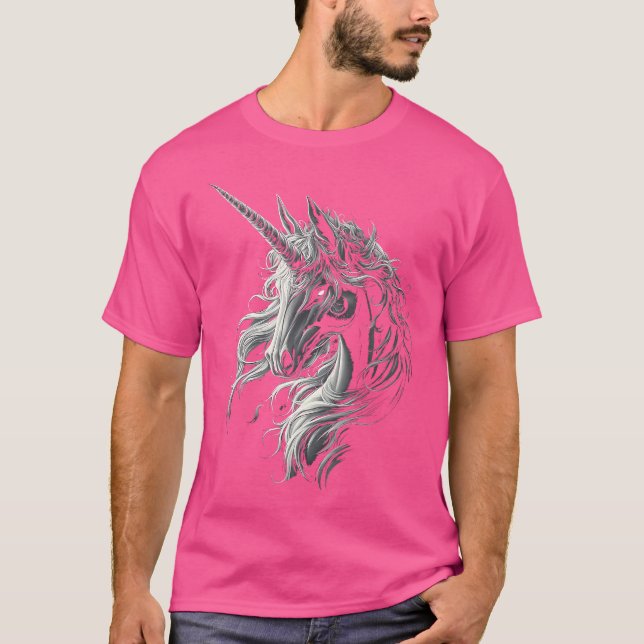 Unicorn Mythical Fantasy Art Unicorn T-Shirt (Vorderseite)