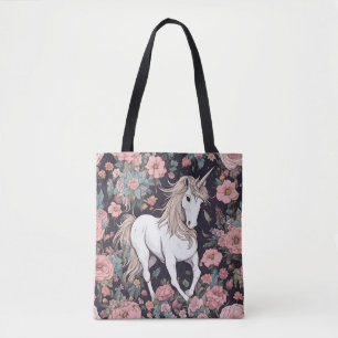 Unicorn Mythische Blume Tasche