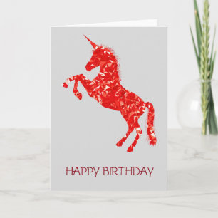 Unicorn Mythische Fantasie Geburtstag Karte