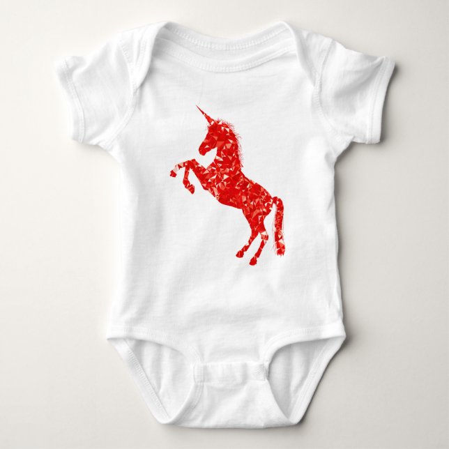 Unicorn Mythische Kreaturenmärchen Baby Strampler (Vorderseite)