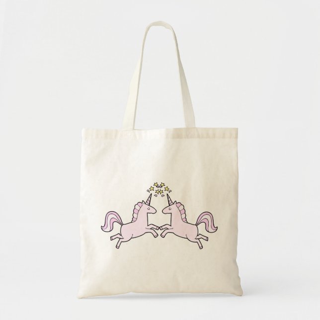 Unicorn Niedlich Baby Design Tragetaschen (Vorne)