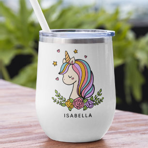 Unicorn Niedlich Whimsical Girly Personalisiert Na