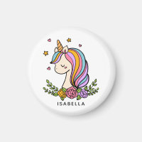 Unicorn Niedlich Whimsical Girly Personalisiert Na