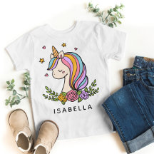 Unicorn Niedlich Whimsical Girly Personalisiert Na