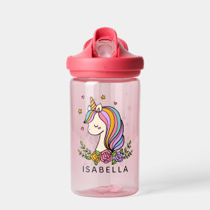 Unicorn Niedlich Whimsical Girly Personalisiert Na Trinkflasche