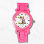 Unicorn Niedlich Whimsical Girly Pink Floral Armbanduhr<br><div class="desc">Unicorn Niedlich Whimsical Girly Pink Personalisiert Name Girl's Watch verfügt über ein niedliches Einhorn mit Sternen,  Herzen und Blume. Personalisiert mit deinem Namen. Perfekte Geschenke für Mädchen zum Geburtstag,  Weihnachten,  Feiertagen und vieles mehr. Entworfen von ©Evco Studio www.zazzle.com/store/evcostudio</div>