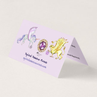 Unicorn niedliches pegacorn Pegasus-Pferdepony Visitenkarten