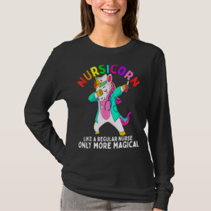 Unicorn Nurse Funny Nursicorn Rainbow Nursing Rn T-Shirt