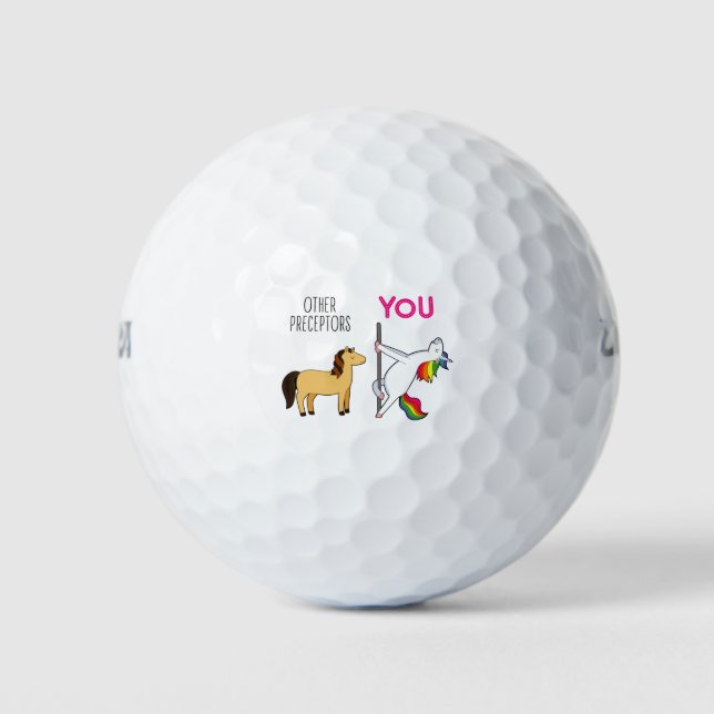 Unicorn Nurse Prezeptorgeschenk Golfball (Vorderseite)