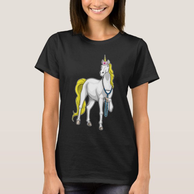 Unicorn Nurse Stethoscope T-Shirt (Vorderseite)