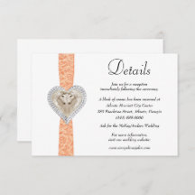 Unicorn Orange Lace Wedding Details