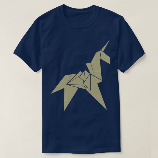 Unicorn Origami 2 T-Shirt (Design vorne)