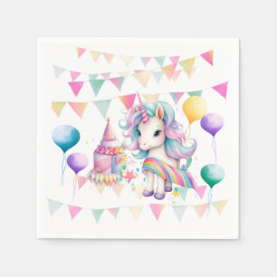 Unicorn Party Napkins Serviette