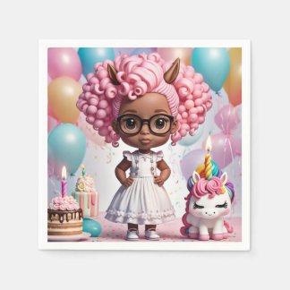 Unicorn-Party Serviette