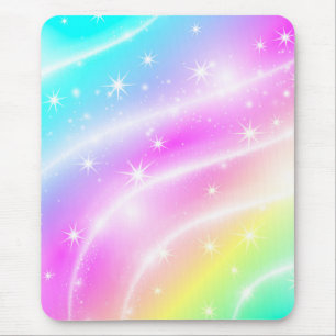 Unicorn Pastel Rainbow Color  Mousepad