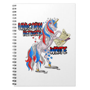 Unicorn Patriots Write Notizblock