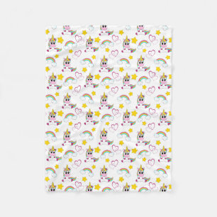 Unicorn pattern fleecedecke
