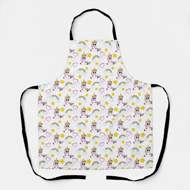 Unicorn pattern schürze (Vorderseite)