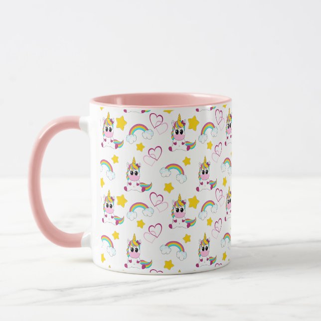 Unicorn pattern tasse (Links)