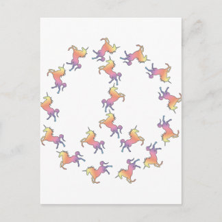 Unicorn Peace Postkarte