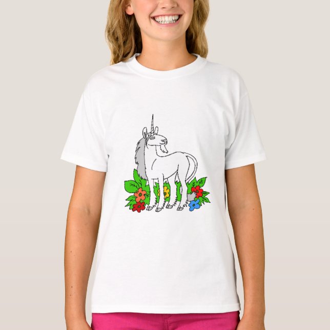 Unicorn Peace T-Shirt (Vorderseite)