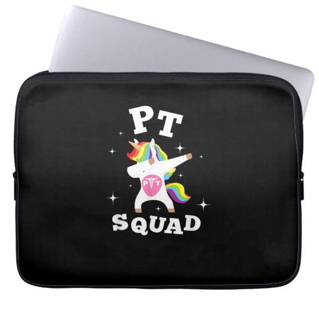 Unicorn Pediatric Rainbow PT Squad Shirt Physical  Laptopschutzhülle (Vorderseite)