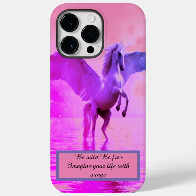 Unicorn Pegasus Pferd Case-Mate iPhone Hülle (Rückseite)