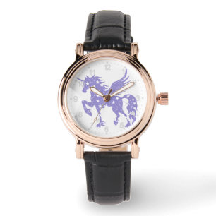 Unicorn pegasus - Wählen Sie die Hintergrundfarbe Armbanduhr