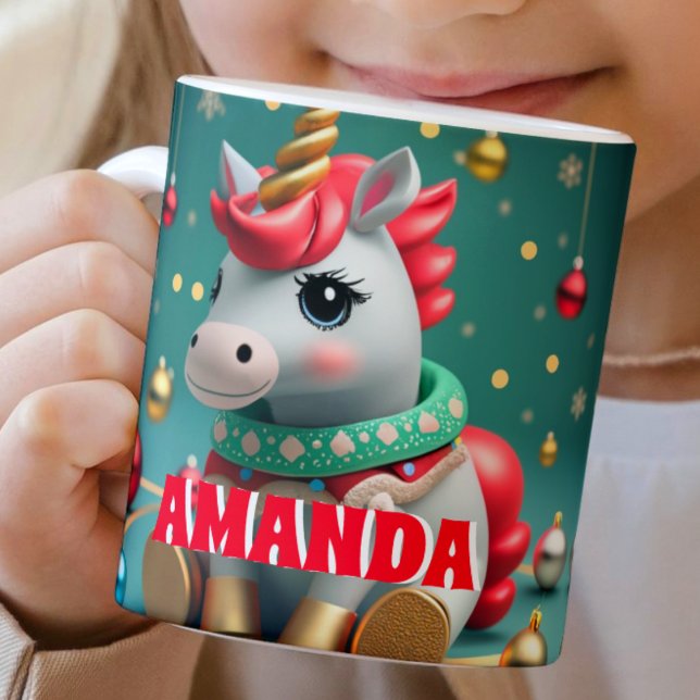 Unicorn Personalisiert Kids Hot Chocolate Tasse (Von Creator hochgeladen)