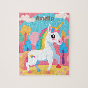 Unicorn Personalisiert Kids Puzzle