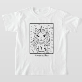 Unicorn Pferd Personalisiert Wearable Art T-Shirt