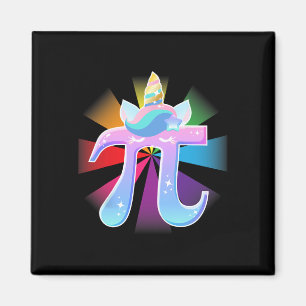 Unicorn Pi Day Mathematik Nerd T Shirt Geschenke f Magnet